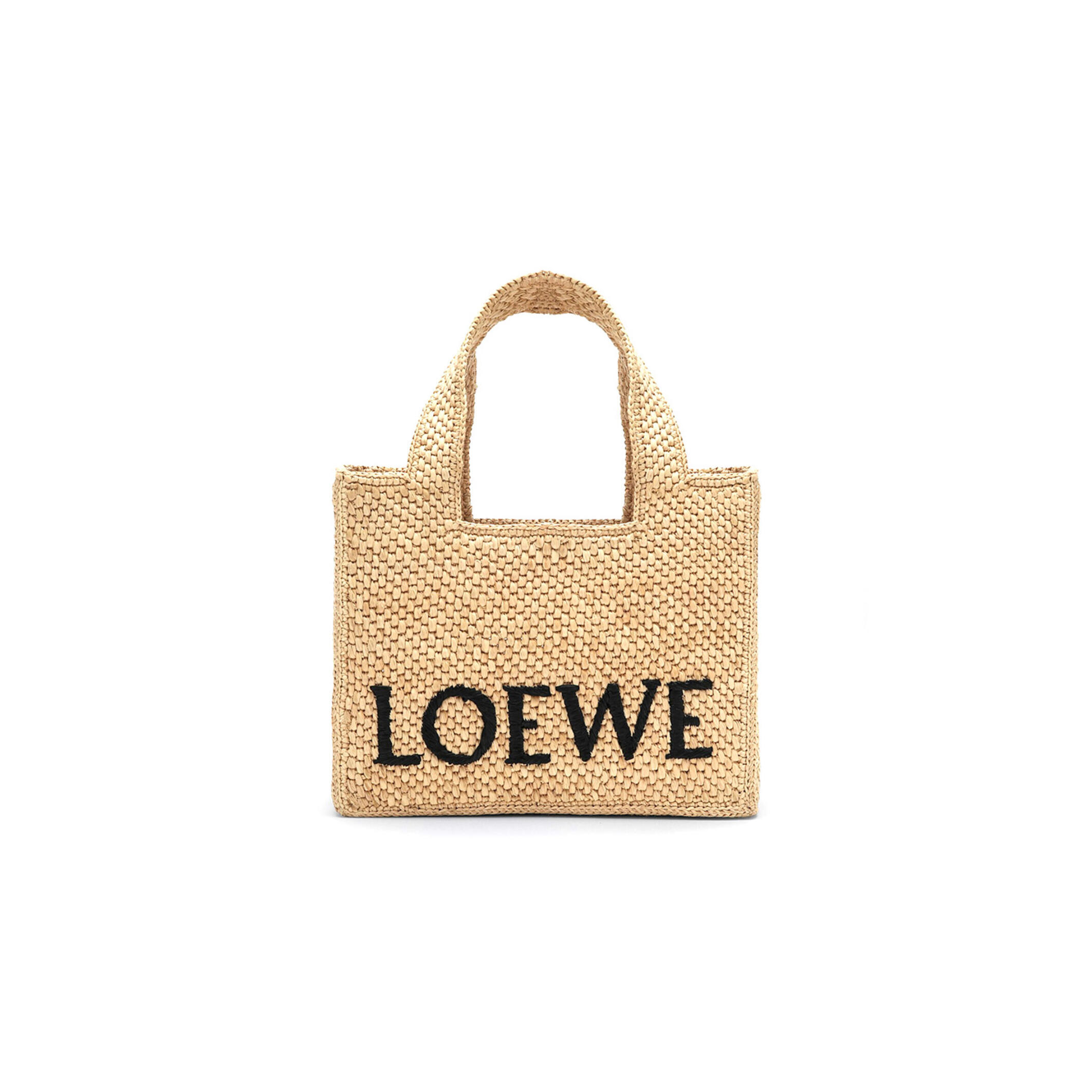 L0ew* font tote small raffia bag a685b59x03nf (24*19.5*11cm)